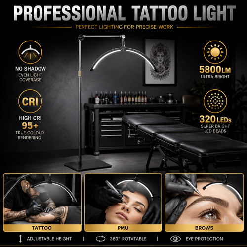 Half moon tattoo light - light, led