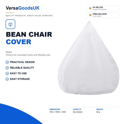 Bean chair cover - cover,, large