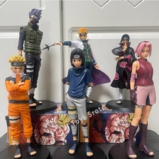 Anime Ninja Figures Itachi Sasuke Kakashi Action Model Toy Gift PVC Doll