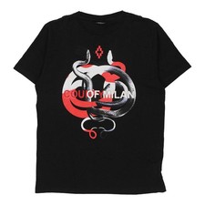 County of Milan Marcelo Burlon Graphic T-Shirt - Small Black Cotton