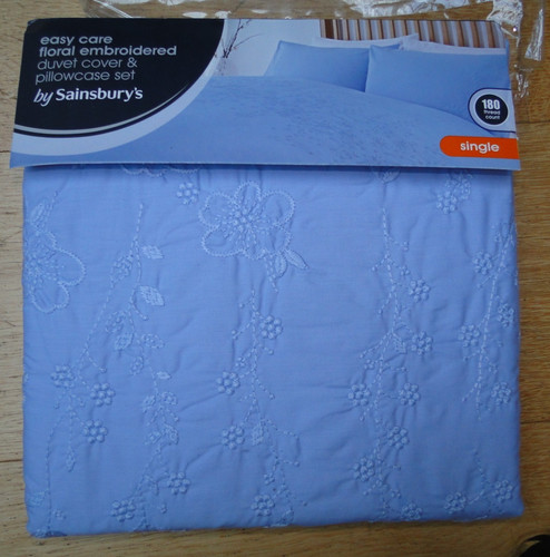 Sainsburys blue embroidered - blue,