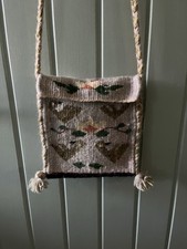 Boho Hippy Hand Knit Crossbody Bag