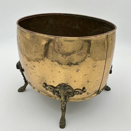 Antique large brass goat - large,