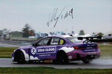 Bobby Thompson (British Touring Cars Driver) In Person Signed 12x8 Photo + COA