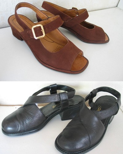 Vtg black leather - vtg, and