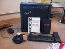 FENDER JAM AMP, ZOOM 3030 SPECIAL EFFECTS PEDAL, MORLEY WAH PEDAL WITH EXTRAS