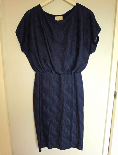 Phase eight navy textured midi - textured,