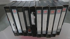 BASF 10 x Recordable VHS Video Tapes 180 (3 Hours) Used to Record TV / Films