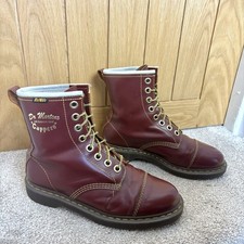 Dr Martens Doc Cappers Capper 1460 Oxblood Smooth Leather Boots Size UK 8 EU 42