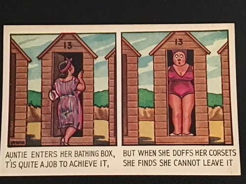 Early vintage comic seaside - early/vintage,