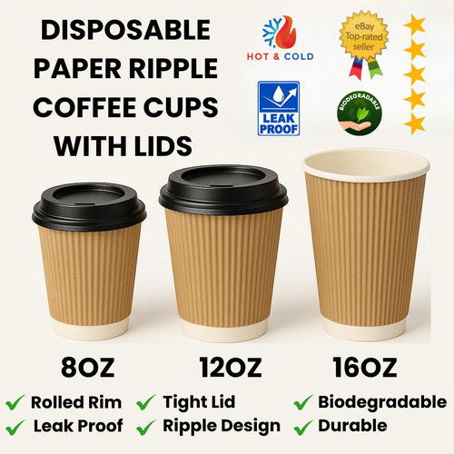 Disposable kraft coffee cups - kraft,