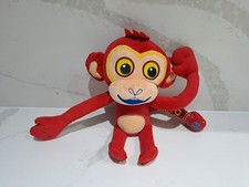 LARGE 40CM HIGH TINGA TALES TALKING RED SOFT MONKEY PLAYS THEME TUNE MAKES SOUND