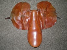 Vintage Lightweight Tan Leather Racing Saddle Prop / 1.56 lb / 720 grams