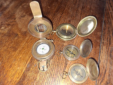 4 Vintage Compasses