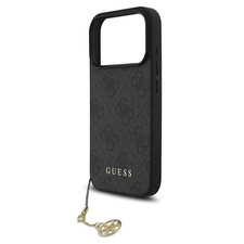 Guess 4G Charms Case for iPhone 17 Pro 6.3" Tone on Tone Grey - GUHMP17LGF4GCK