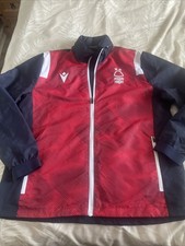 Nottingham Forest Men’s Coat Size Medium Macron Hood Red Blue 