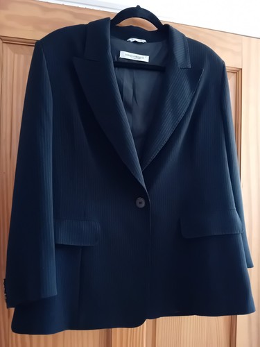 Marina rinaldi black - black, pinstripe