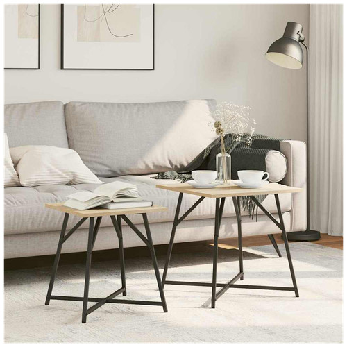 Side table set 2pcs 50x50x50 - table,