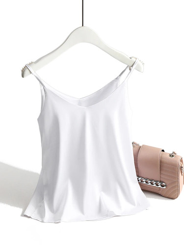 Women satin silk tank - women, tops