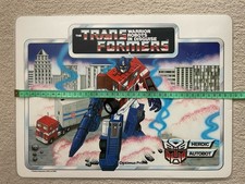 Vintage 1985 Transformers G1, Optimus Prime Placemat Hasbro Icarus Toys