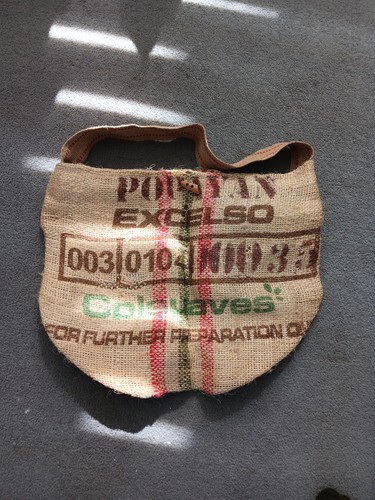 Handmade jute tote - tote, made