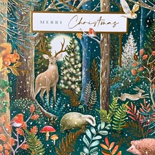 Winter Wonderland Deer Owl