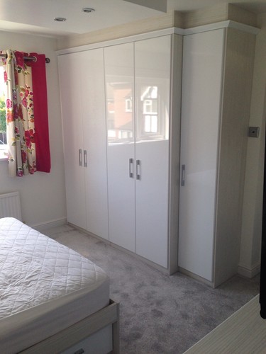 Fitted bedroom furniture - bedroom,
