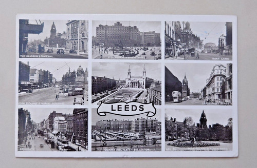 Vintage postcard leeds - vintage,