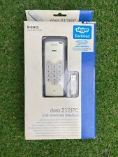 DORO SKYPE PHONE INTERNET USB TELEPHONE SLIM BROADBAND PC 212IPC WHITE
