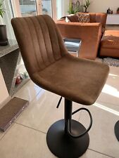 Set of 2 Bar Stools Adjustable