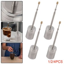 1/2/4xPortable Dripper Press Coffee Infuser Travel Stainless Steel Coffee Filter