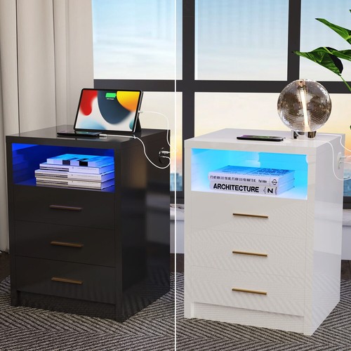 Modern high gloss - modern, bedside