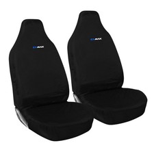 EMBROIDERED ISUZU D-MAX PREMIUM & HEAVY DUTY FRONT SEAT COVERS 2x WATERPROOF