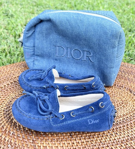 Christian baby dior blue suede - christian,