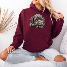 Sleeping Neapolitan Mastiff Puppy Dog Animals Womens Hoodie Sweatshirt