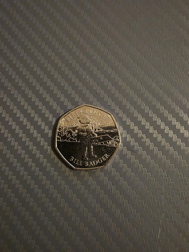 Isle man coin bill badger - of,