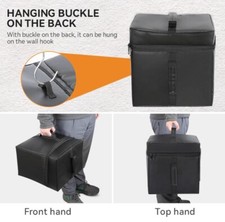 Deliveroo Uber thermal bag-Insulated Sealed- Food Delivery Small Bag-Brand BLACK