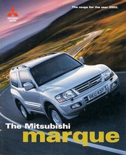 Mitsubishi Range 2002 UK Market Brochure Colt Evo VII Carisma Galant Shogun L200