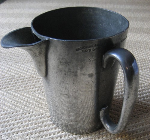 Victorian pewter pint - pewter,