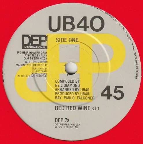 Ub40 red wine - red,