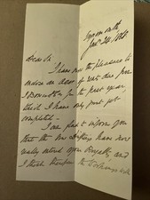 1868 January 24th Tynemouth Letter