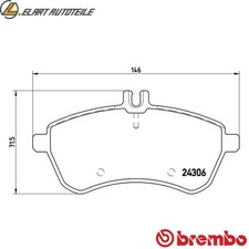 Brake pad set disc brake P 50
