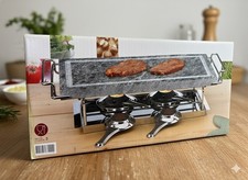 Tabletop Stone Grill / Hot Stone Cooking Set – Marble Griddle 