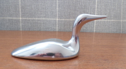 Vintage hoselton aluminum loon - aluminum,