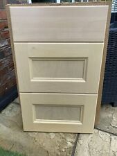 SOLID WOOD KITCHEN UNIT 3 DRAW SET 2 AT 450X280 1 AT 450X160  DX766