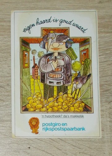 Old sticker postgiro - sticker,
