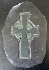 Welsh Hanging Slate Plaque Made in Wales Cymru Celtic Cross