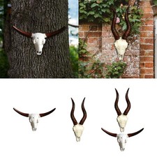 Faux Animal Skull Wall Sculpture Collectible Skull Animal Head Wall Sculpture