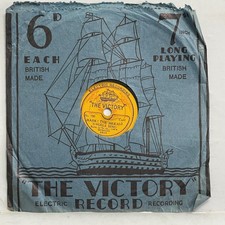 Vintage 78 RPM Christmas Carols Victory Records Hark Herald Angels Shellac