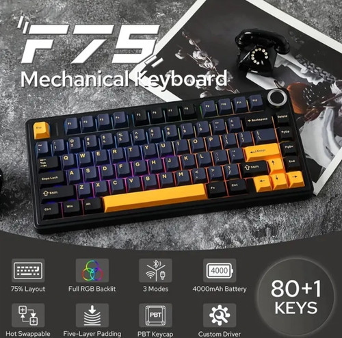 Aula f75 mechanical keyboard - aula,
